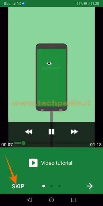 look to speak comandare android con occhi 016