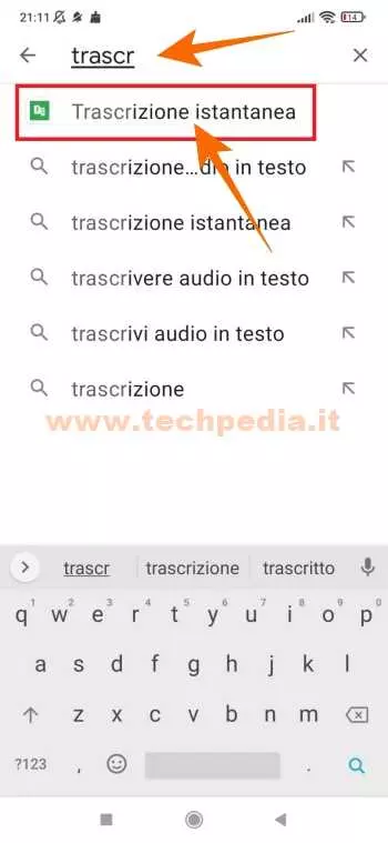 trascrizione automatica google 010
