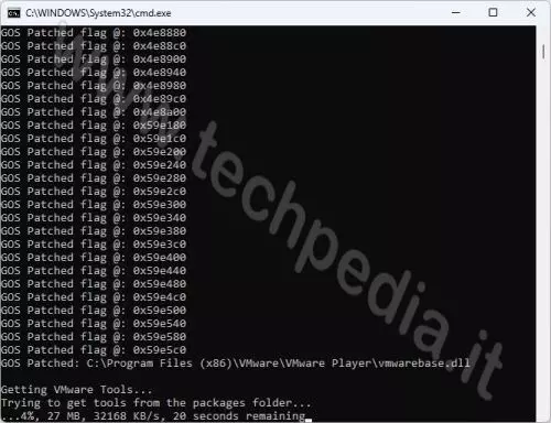 installare macos ventura pc windows vmware 016