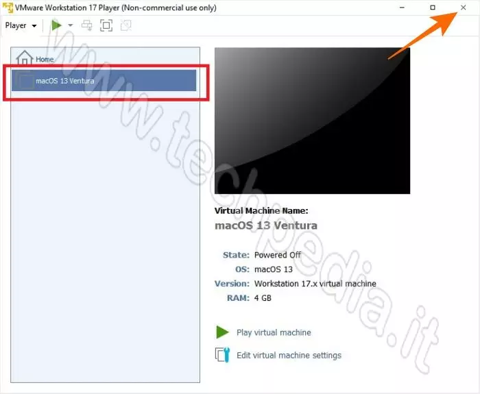 installare macos ventura pc windows vmware 043