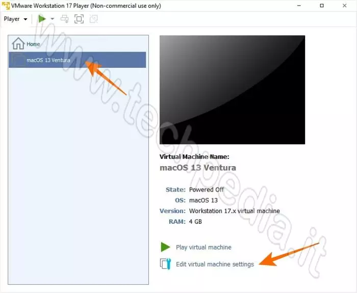 installare macos ventura pc windows vmware 070
