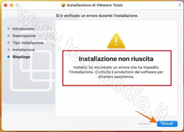 installare macos ventura pc windows vmware 219
