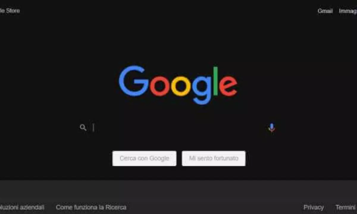Modalità scura di Google Chrome