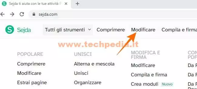 modificare pdf online gratis locale sejda 010