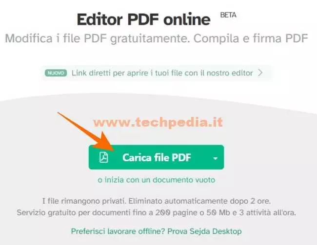 modificare pdf online gratis locale sejda 019