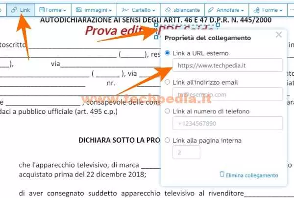 modificare pdf online gratis locale sejda 046