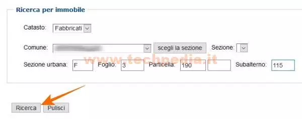 richiedere visura catastale agenzia entrate 034