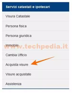 richiedere visura catastale agenzia entrate 046