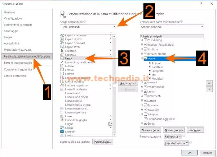 word legge alta voce documento 037