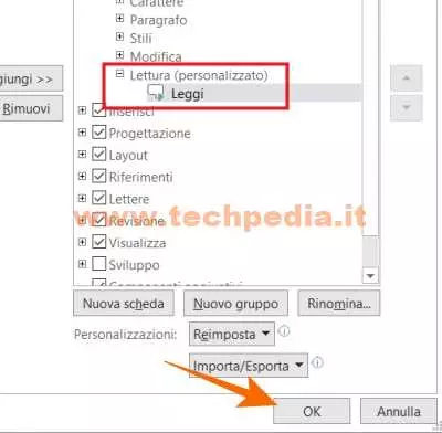 word legge alta voce documento 049