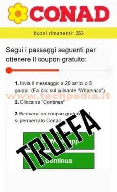 conad pishing buono 5oo euro coronavirus 010