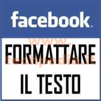Facebook Formattazione Testo Logo