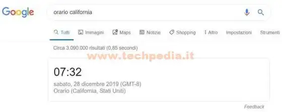 trucchi google orario 010