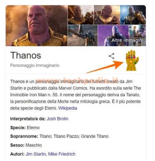 Trucchi Google Thanos 010