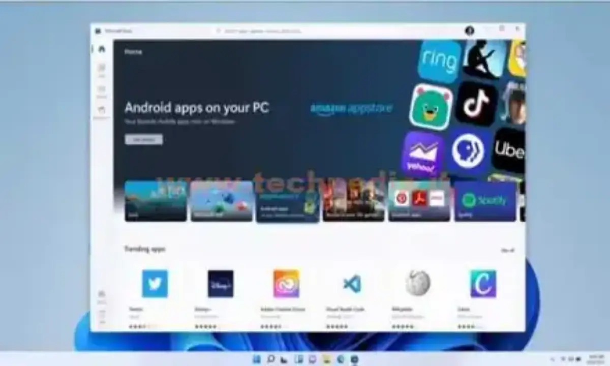 Windows 11 per eseguire app Android