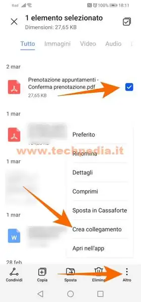 android collegamento file su home 016