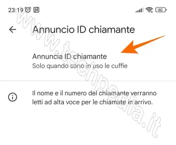 annunciatore chi chiama 113