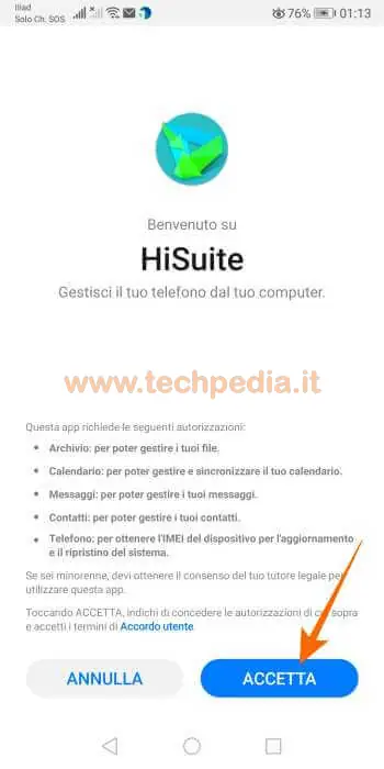 collegare huawei computer hisuite 131