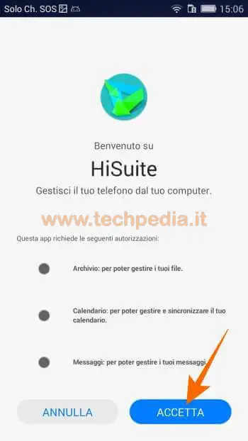 collegare huawei computer hisuite 131