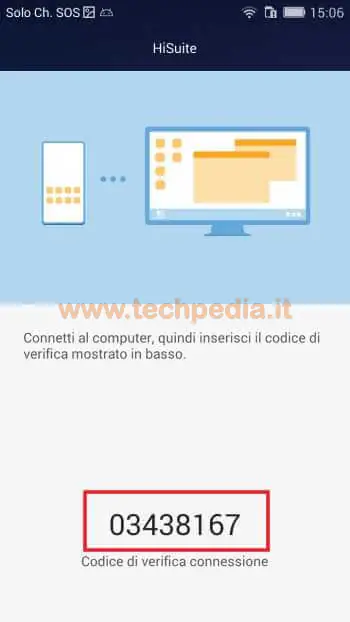 collegare huawei computer hisuite 558