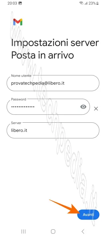 configurare email smartphone android 034