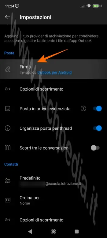 configurare scuola istruzione smartphone 049