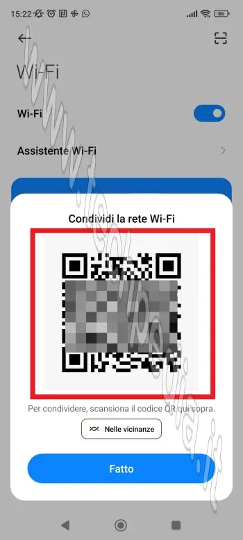 conoscere password wifi connesso 016