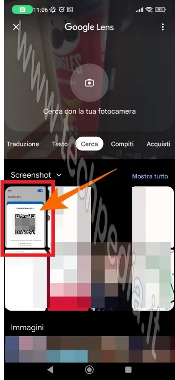 conoscere password wifi connesso 031