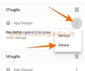 google assistant registrazioni 090