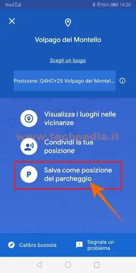 google ricorda posizione parcheggio auto 013