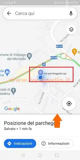 google ricorda posizione parcheggio auto 016