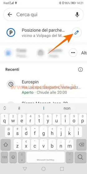 google ricorda posizione parcheggio auto 019