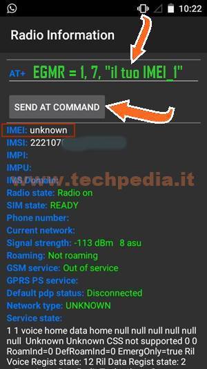 Inserire Imei Smartphone Android 034