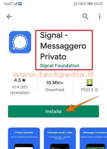 Installare Signal Android 010