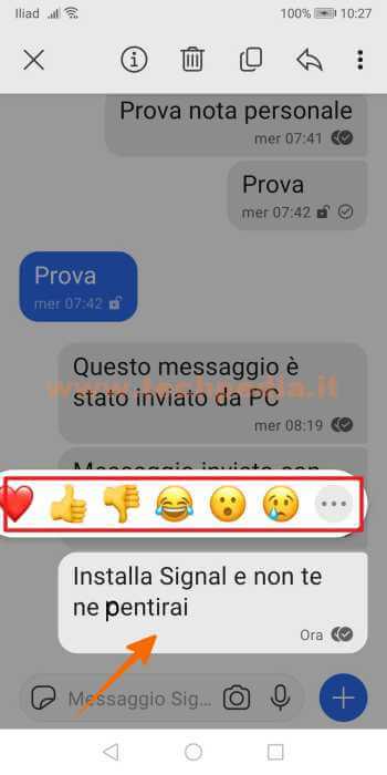 Installare Signal Android 082