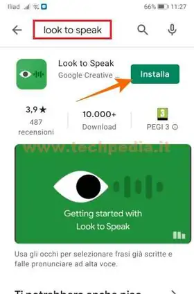 look to speak comandare android con occhi 010