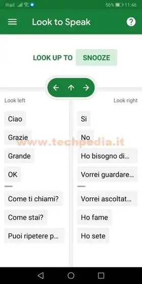 look to speak comandare android con occhi 025