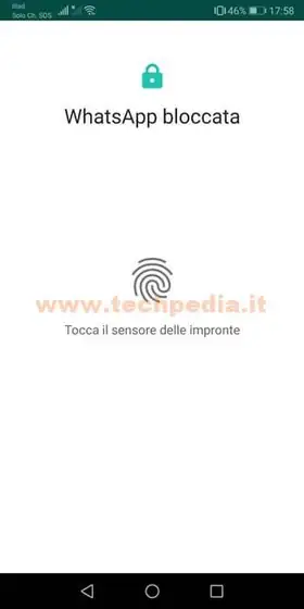 privacy whatsapp impronta digitale 028