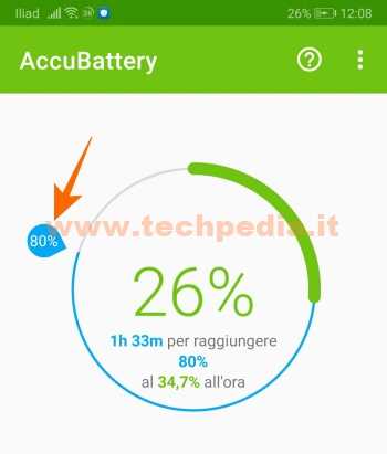 Stato Batteria Smartphone Android Accubattery 038