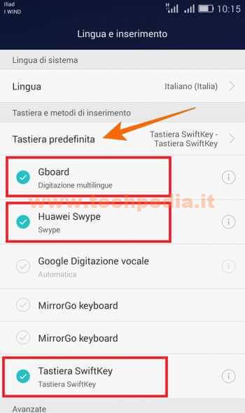 Conoscere Tastiera Smartphone Android 013