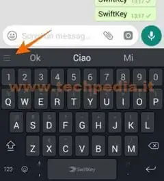 tastiera swiftkey abilitare tasto a capo 010