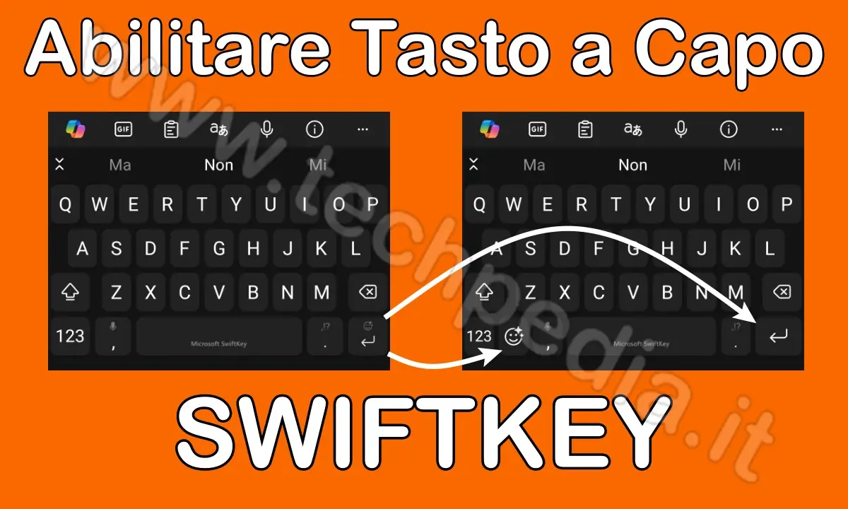 Abilitare tasto a capo tastiera Swiftkey