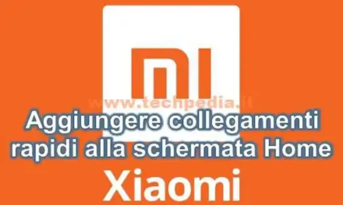 Aggiungere file schermata HOME di Xiaomi