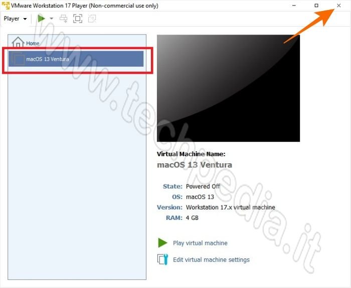 installare macos ventura pc windows vmware 043