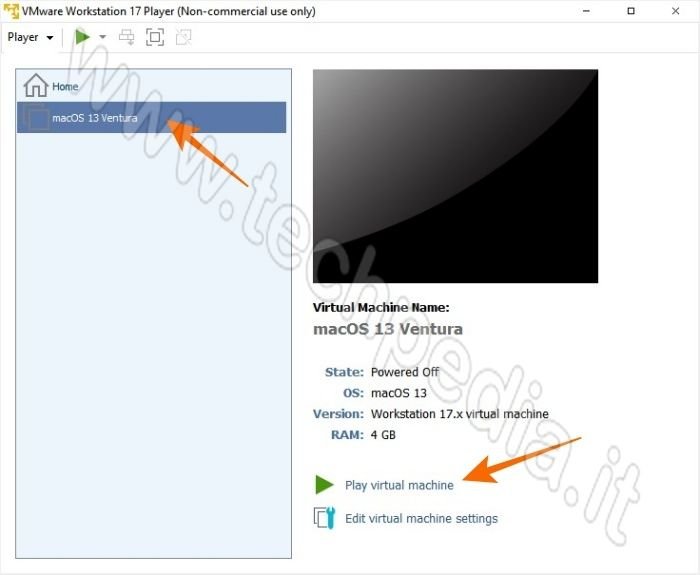 installare macos ventura pc windows vmware 079