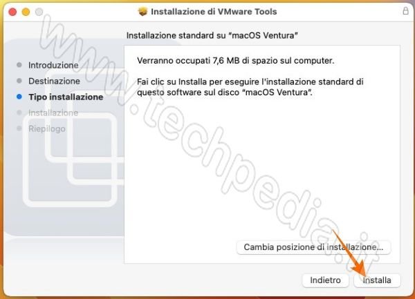 installare macos ventura pc windows vmware 201