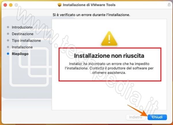installare macos ventura pc windows vmware 219