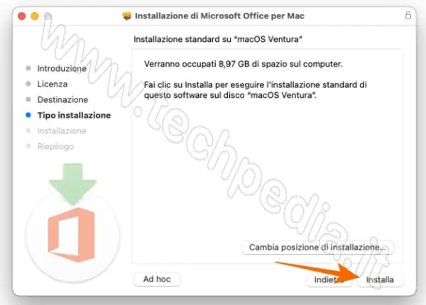 office mac scaricare installare 037