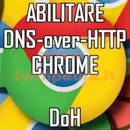 abilitare doh chrome logo