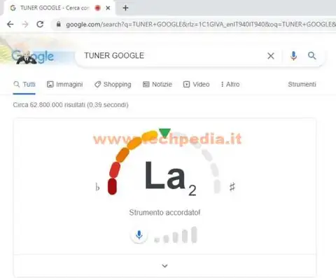 accordare chitarra online google tuner 016